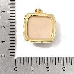 Anhänger aus Messingharz mit Leopardenmuster&nbsp;KK-A296-52C-G01