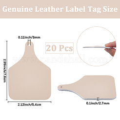 Etichette in pelle&nbsp;AJEW-CL0003-23B