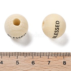 Europäische perlen aus schima holz&nbsp;WOOD-G023-02A
