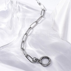 Anlaufgeschützte Büroklammerkettenarmbänder aus Edelstahl 304&nbsp;X-BJEW-JB04967