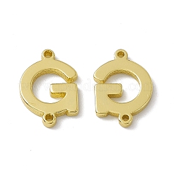 Buchstaben-Verbindungsanhänger aus Messing in Gestellbeschichtung&nbsp;KK-C007-38G-G
