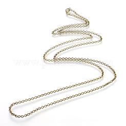 Fabricación de collar de cadenas de rolo de hierro&nbsp;MAK-R015-45cm-AB