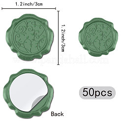 50 Stück selbstklebende Wachssiegelaufkleber&nbsp;DIY-CP0010-16C