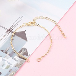 Armbandzubehör aus Messing mit Kabelkette&nbsp;X-AJEW-JB00931