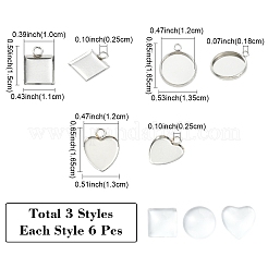 DIY-Anhänger-Bausätze aus 304 Edelstahl&nbsp;DIY-YW0012-67A
