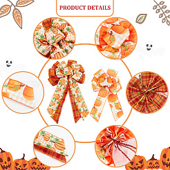 4 stücke 2 stil kürbis muster ployester bowknot display dekoration&nbsp;DIY-CA0004-37