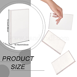 Base de exhibición de acrílico transparente rectangular&nbsp;DJEW-WH0034-50E