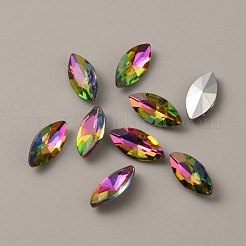 Glas Strass Cabochons&nbsp;RGLA-WH0001-08I