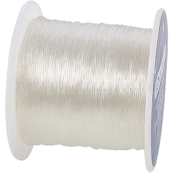 Benecreat 150 m / rotolo 0.8 mm filo di cristallo elastico cordoncino elastico braccialetto perline tessuto artigianale cordino (trasparente)