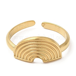 304 открытое кольцо из нержавеющей стали, полукруглый, золотые, внутренний диаметр: 17.8 мм