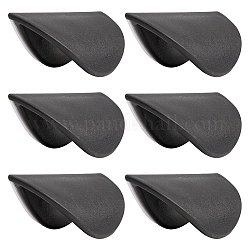 Manijas de cajón de plástico abs, manijas de gabinete autoadhesivas sin perforar diy, negro, 82x36x27mm