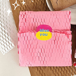 Papel kraft en forma de panal, cojín a prueba de golpes, papel de regalo, rosa perla, 40x30 cm