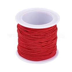 Эластичный шнур, красные, 1 мм, около 22.96 ярда (21 м) / рулон