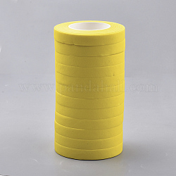 Сморщенный рулон бумаги, для украшения вечеринки, желтые, 12 мм, Около 30 ярдов / рулон, 12 рулоны / группа