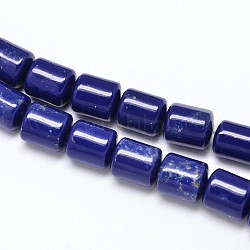 Column Lapis Lazuli Beads Strands, Dyed, 10x8mm, Hole: 1mm, about 41pcs/strand, 15.7inch