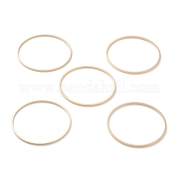 Messing Verbinderring, langlebig plattiert, runden Ring, echtes 24k vergoldet, 35x1 mm, Innendurchmesser: 33 mm