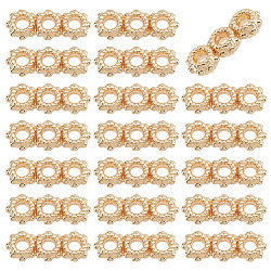 PH PandaHall 50pcs 3 Hole Spacer Bars, Metal Spacers Bar Link Connector Beads Multi Strand Separator for DIY Multilayer Bracelet Necklace Jewelry Making, 13x5x2.5mm/0.5x0.2x0.1inch, Hole: 2mm