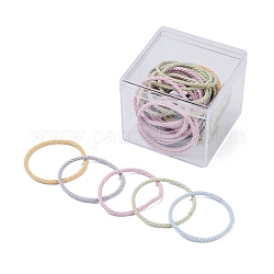Banda elástica de goma para el cabello, color mezclado, 2mm, diámetro interior: 43x36 mm, 50 unidades / caja