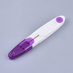 Ciseaux à coudre, coupe-fil mini pince coupante coupe petit, ciseaux pointus, avec gaine plastique, violet, 117x19x9mm