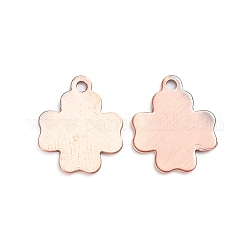 Brass Tiny Cross Charms, Stamping Blank Tag, Long-Lasting Plated, Red Copper, 12x10x0.5mm, Hole: 1.2mm, 30pcs/box