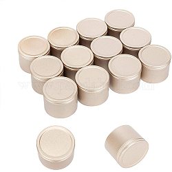 丸いアルミ缶  アルミジャー  化粧品の貯蔵容器  ろうそく  キャンディー  ねじ蓋付き  テクスチャ  ライトゴールド  5.1x4cm  内径：4.5のCM  容量：50ミリリットル  20個/箱