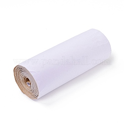 (Defective Closeout Sale) Adhesive Velvet Flocking Liner, for Jewelry Drawer Craft Fabric Peel Stick, White, 22.8~25x0.1cm