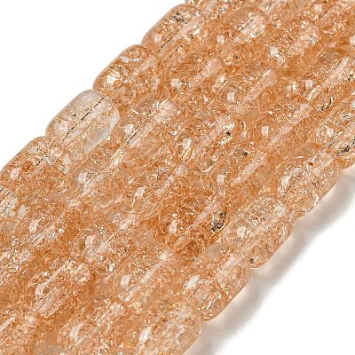 Transparent Knistern Glasperlen Stränge&nbsp;X-GLAA-NH0001-04B-1