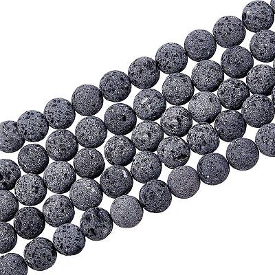 8mm Round Colored Lava Beads for Jewelry Making Unwaxed Lava Stone Beads 