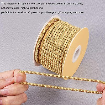 Wholesale JEWELEADER Goldenrod Craft Nylon Rope 1/8 inch 65 Feet Twisted  Decor Trim Cord Multipurpose Utility Nylon Thread Cord for Jewelry Making  Knot Rosaries Upholstery Curtain Tieback Honor Cord 3mm 