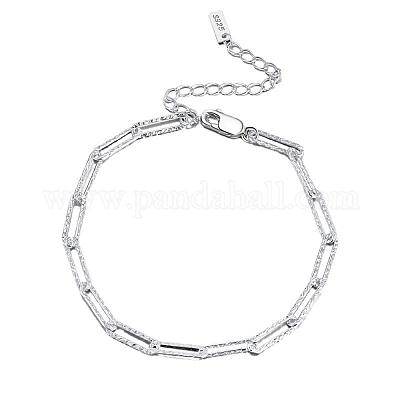 Argento Sterling placcato in rodio, catene grezze alla rinfusa