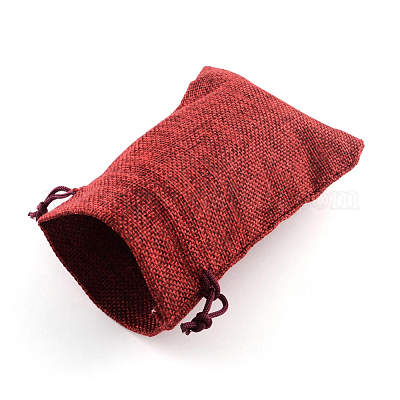 Pochettes en toile de jute&nbsp;ABAG-Q050-15x20-06-1