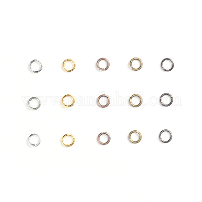 Messing Open Ringe springen&nbsp;KK-JQ0001-02-6mm-1