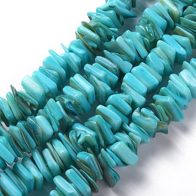 Eau douce naturelle de coquillage perles brins&nbsp;SHEL-C001-10C-1