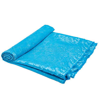 Polyestergewebe mit Blumenmuster&nbsp;DIY-WH0021-39B-1