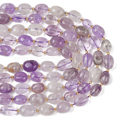 Natürlichen Amethyst Perlen Stränge&nbsp;G-G453-D09-01-1