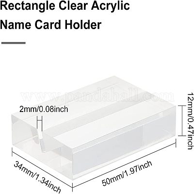 Acryl Visitenkartenhalter&nbsp;TACR-WH0001-09-1