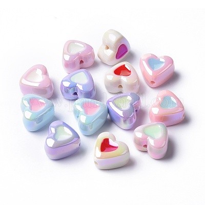 Jelly Heart Beads