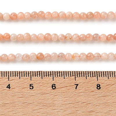 Natürliche sunstone Perlen Stränge&nbsp;G-C284-C02-3mm-01-1