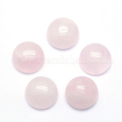 Natürlichen Rosenquarz Cabochon&nbsp;G-P393-R20-12mm-1