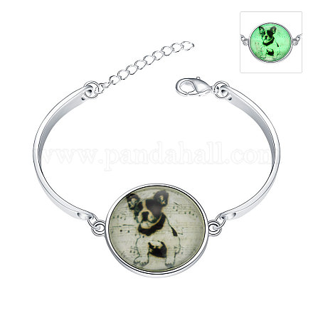Милые собаки светящиеся браслеты BJEW-BB14698-1