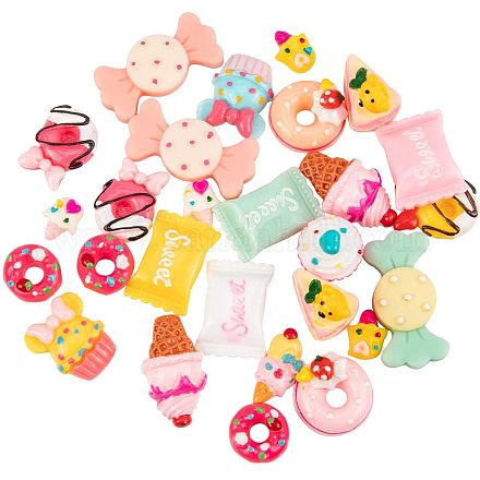 Candy & Cake Resin Cabochons CRES-PH0003-07-1