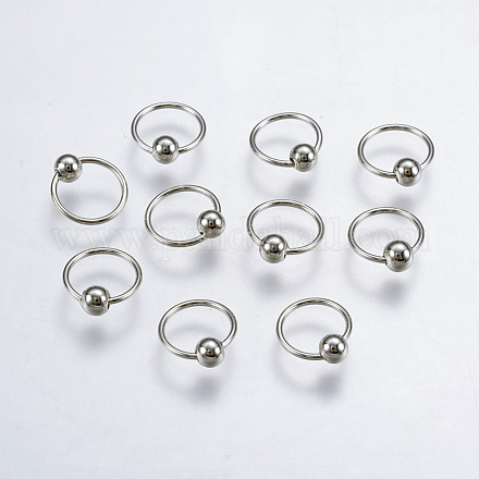 Orecchini con cerchio in argento sterling STER-L053-04A-1