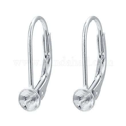 925 Sterling Silver Leverback Earring Findings STER-I017-084C-S-1