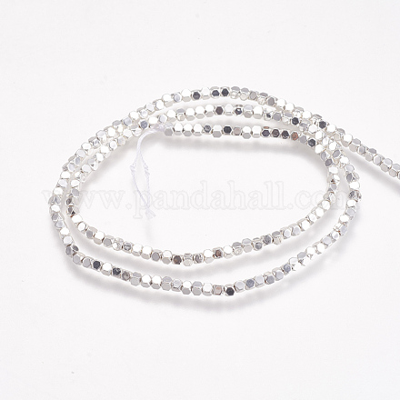 Electroplate Non-magnetic Synthetic Hematite Beads Strands G-K239-14D-1