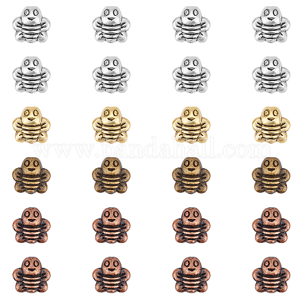 Сплавочные овальные бусины тибетского стиля  PALLOY-FH0001-21-1