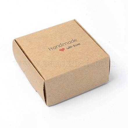 紙菓子箱  ベーカリーボックス  ベビーシャワーギフトボックス  正方形  ペルー  6.5x6.5x3cm CON-WH0079-79D-01-1
