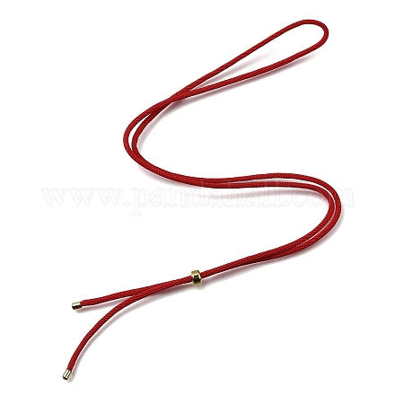 Halskettenherstellung aus 2.5 mm verstellbaren geflochtenen Nylonkordeln FB-CBAA152-02G-28-1
