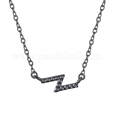 Shegrace 925 Halskette mit Flash-Anhänger aus Sterlingsilber JN566B-1