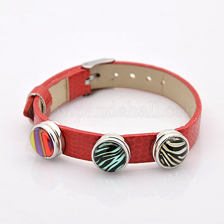 Bracelets d'accrochage en cuir PU BJEW-A101-D01-1