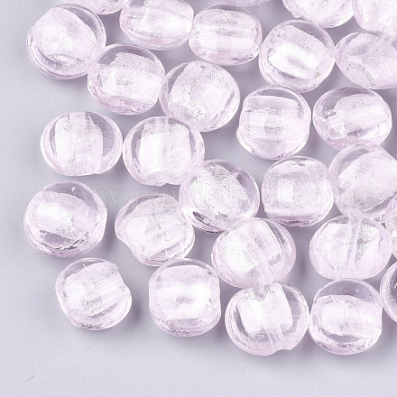 Main feuille de perles de verre de Murano en argent SLF12MMY-1M-1